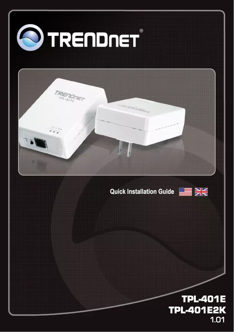 Page 1 of the manual User Manual TRENDnet TPL-401E