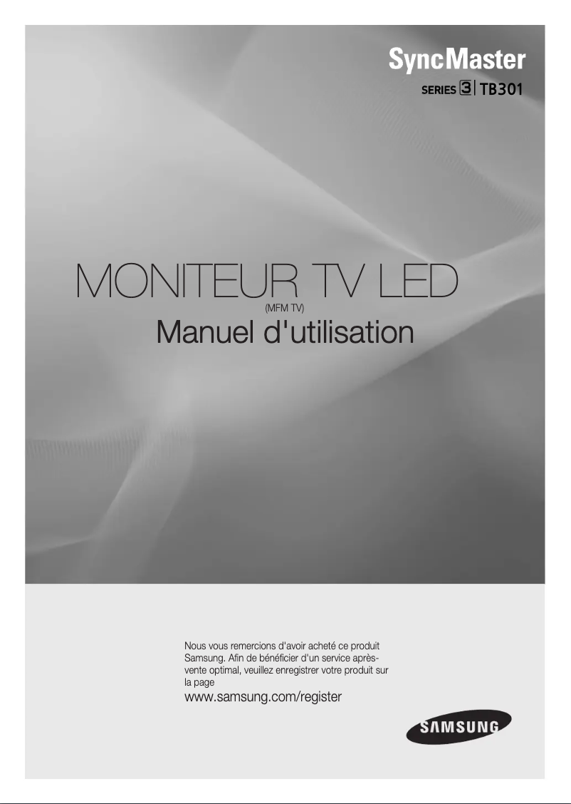 Page 1 of the manual User Manual Samsung SyncMaster T24B301MW