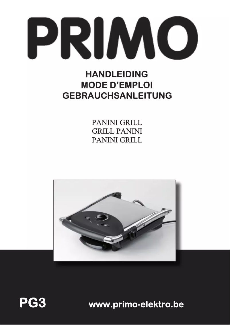 Page 1 of the manual User Manual Primo PG3