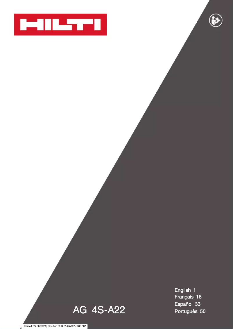 First page image of the manual for AG 4S-A22