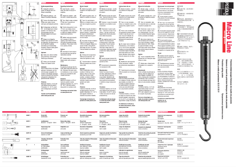 Page 1 of the manual User Manual Kern 285-352