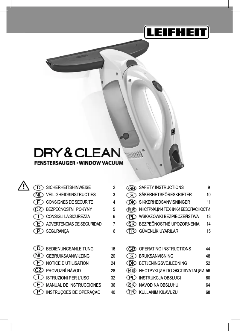 Page 1 of the manual User Manual Leifheit KD-S611