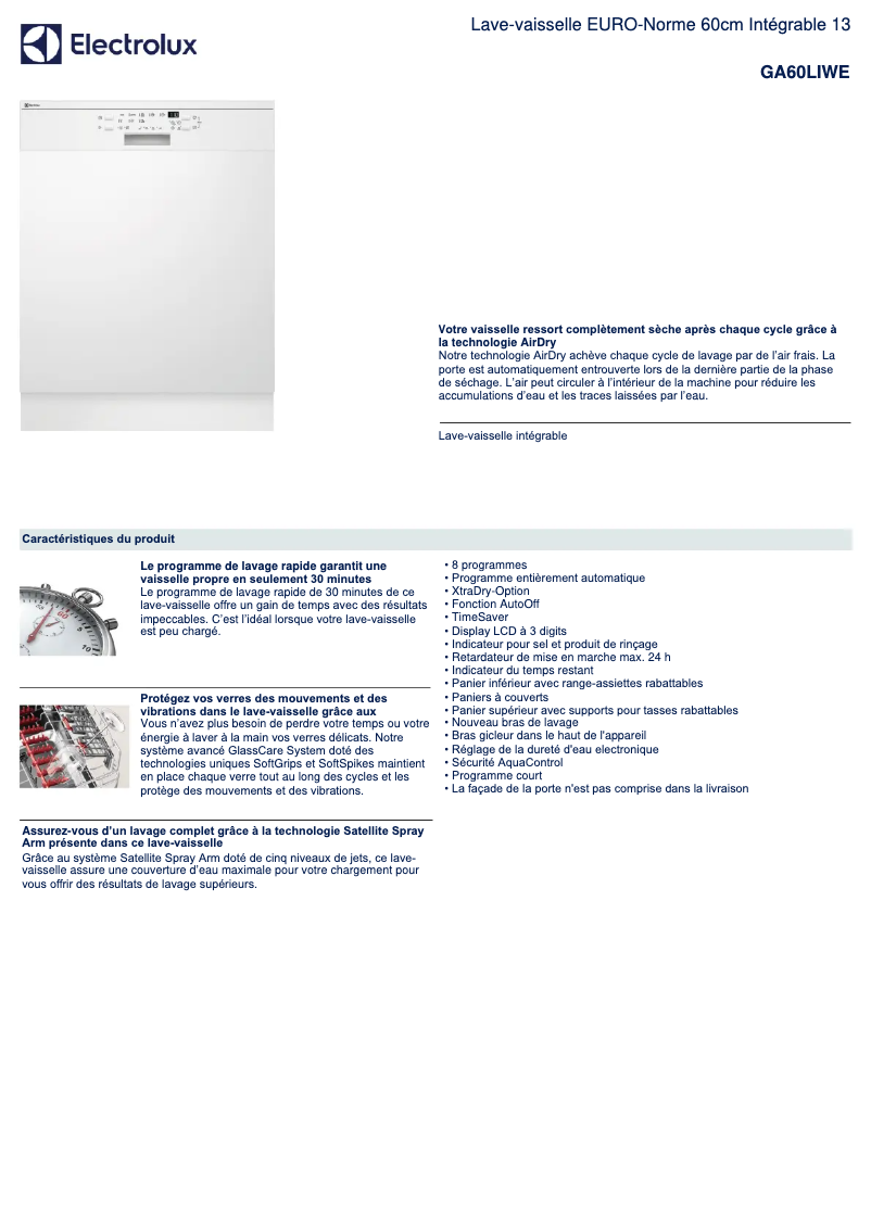 First page image of the manual for GA 60 LIWE