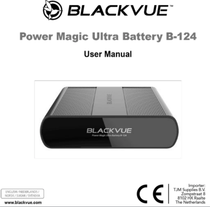 First page image of the manual for Power Magic Ultra Battery B-124