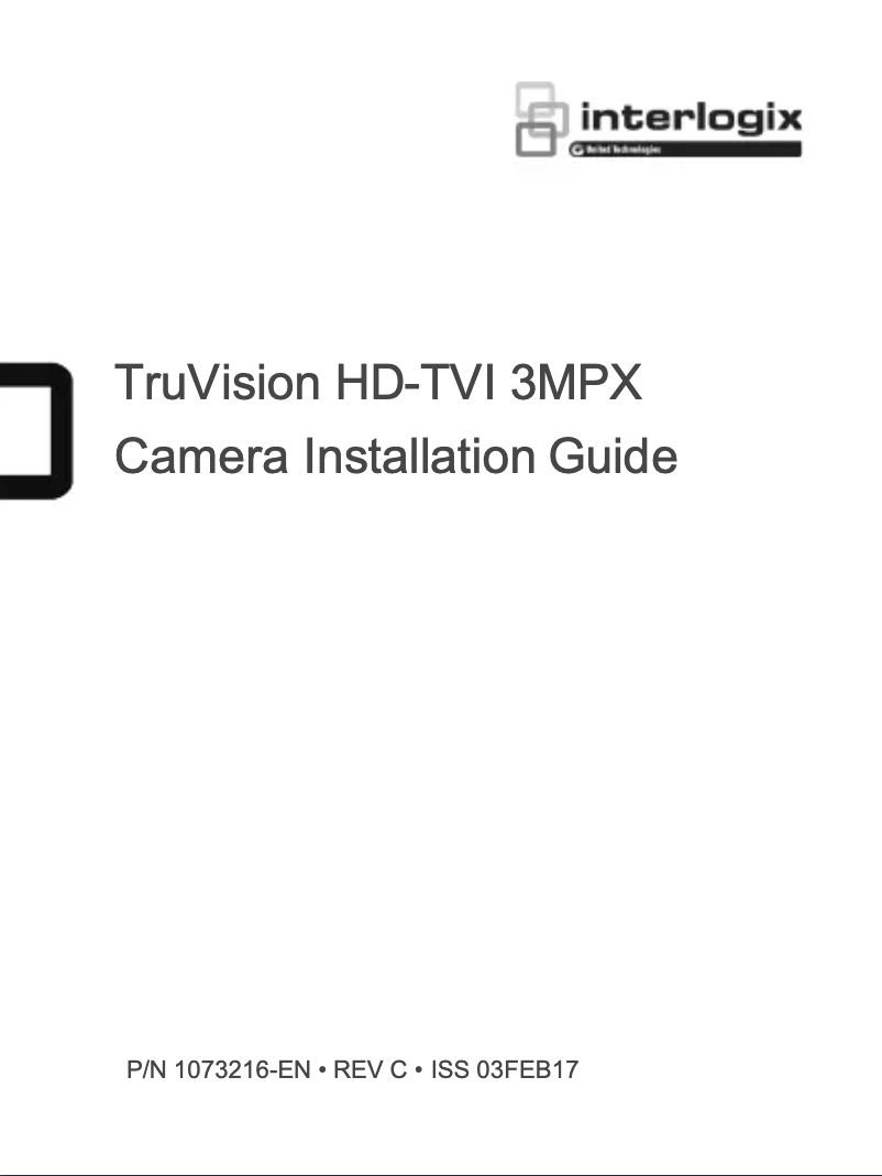 First page image of the manual for TruVision TVB-4408