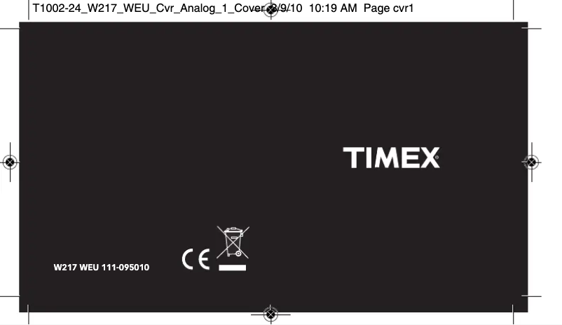 Page 1 of the manual User Manual Timex T2N834