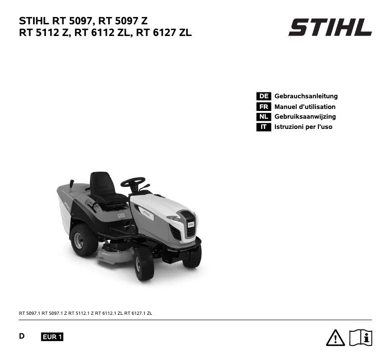 First page image of the manual for RT 6127 ZL
