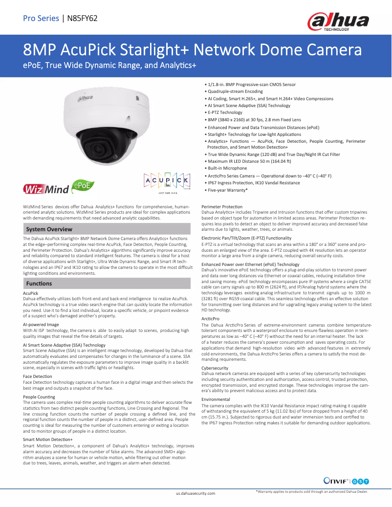 First page image of the manual for N85FY62