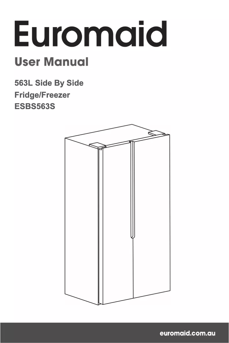 First page image of the manual for ESBS563S