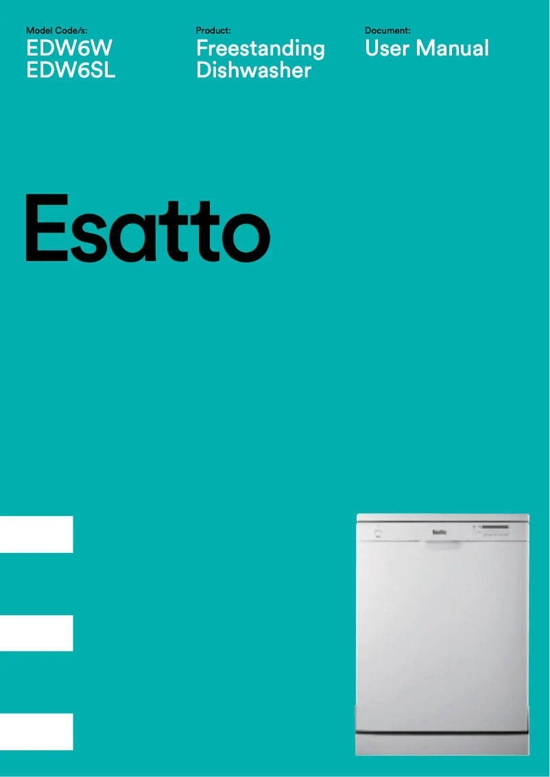 First page image of the manual for EDW6W