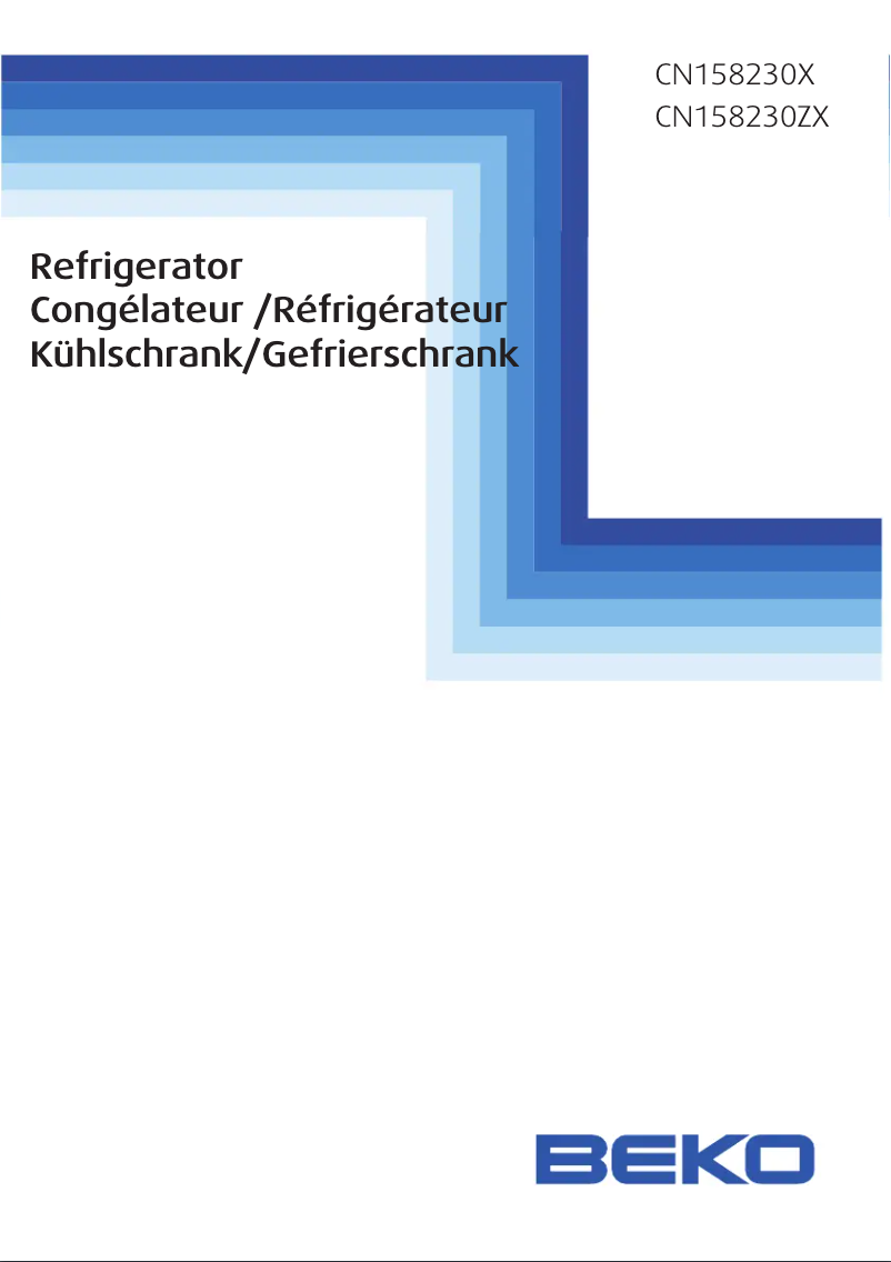 First page image of the manual for CN 158230 ZX