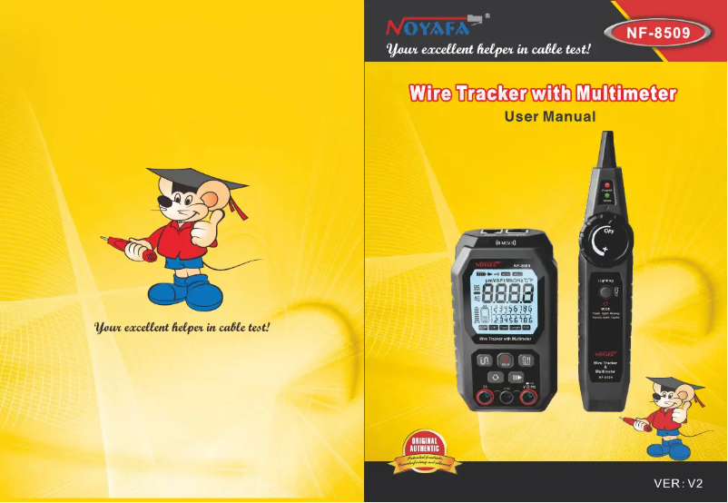 Page 1 of the manual User Manual Noyafa NF-8509