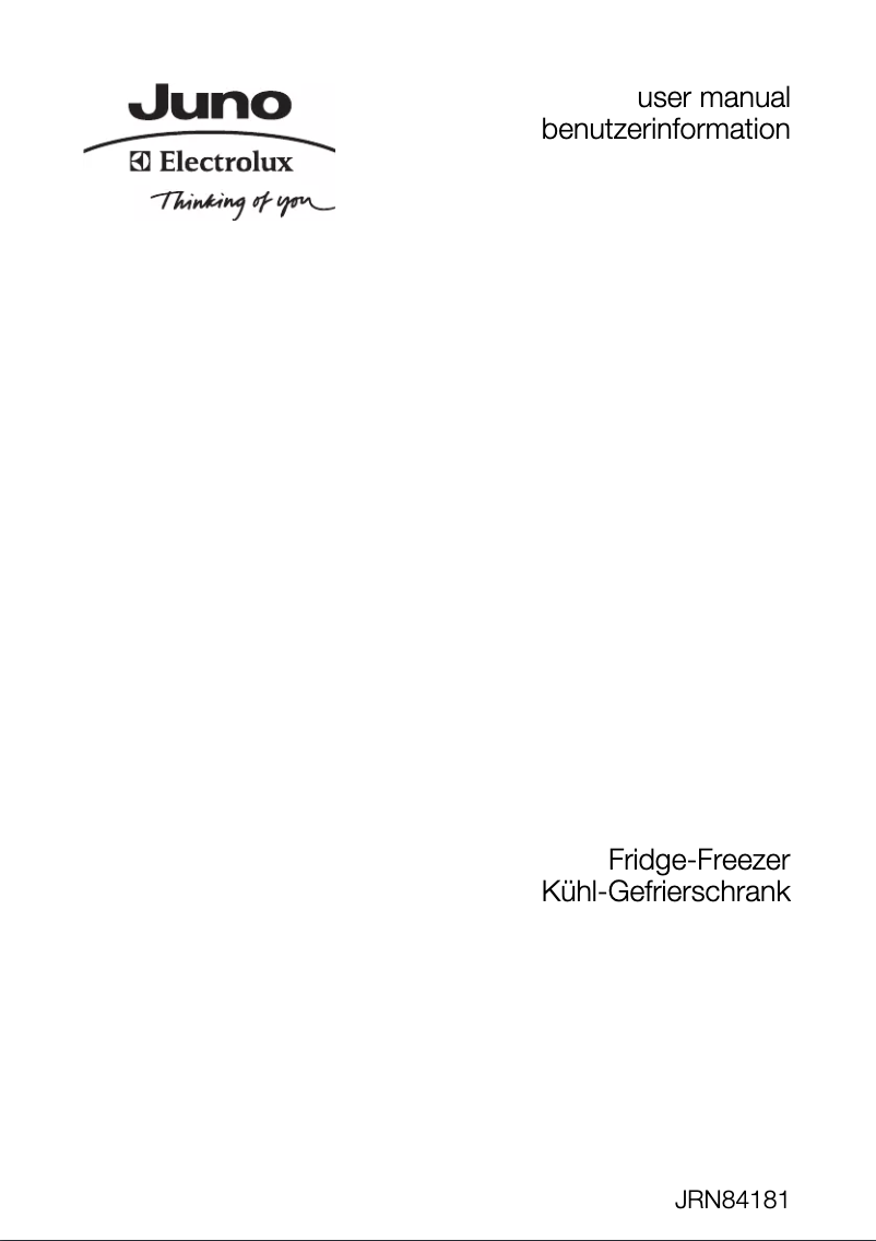 First page image of the manual for JRN84181