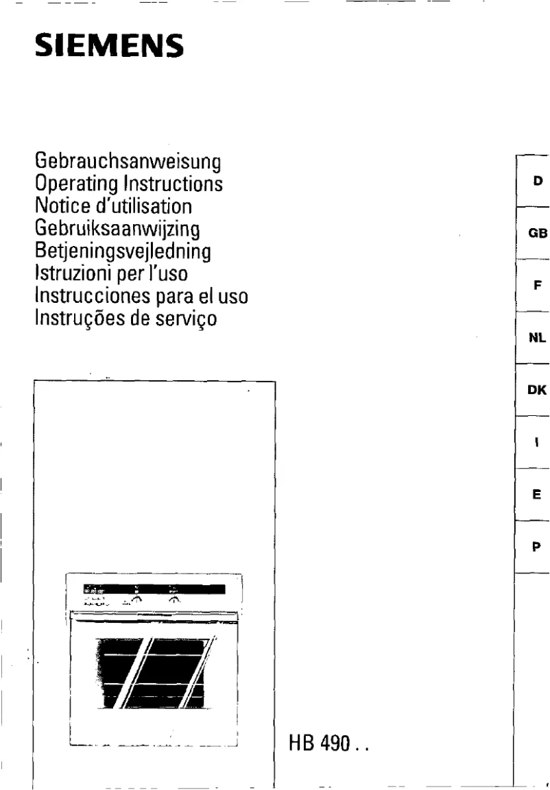 First page image of the manual for HB49040