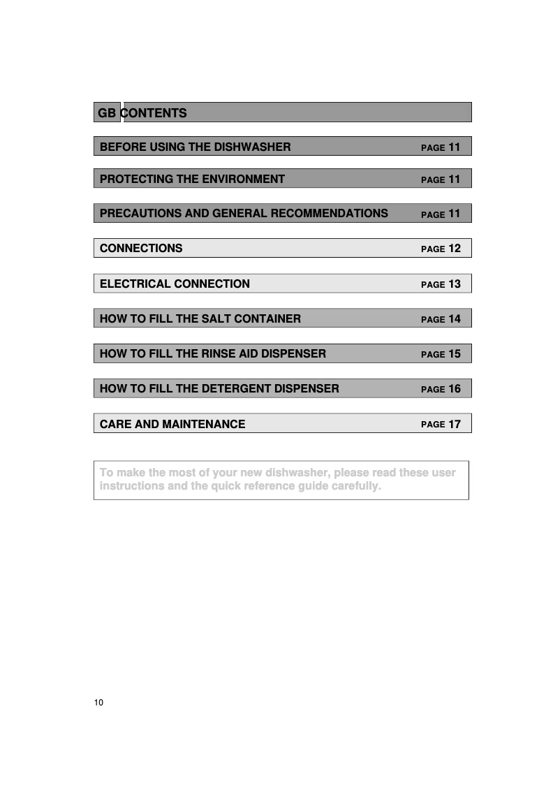 Page 1 of the manual User Manual Whirlpool ADP 242 WH
