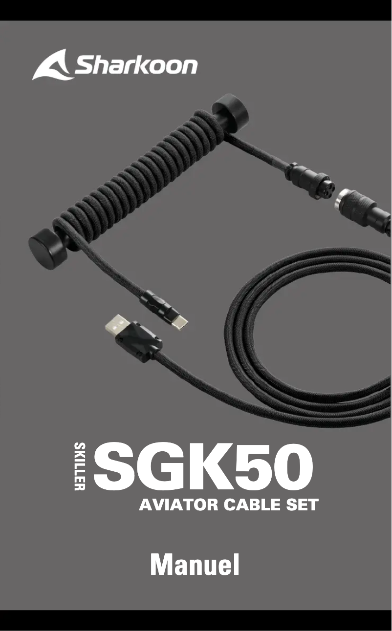 Page 1 of the manual User Manual Sharkoon SKILLER SGK50 Aviator Cable Set