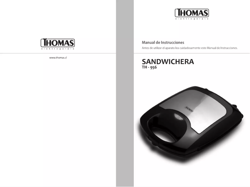 Page 1 of the manual User Manual Thomas TH-958
