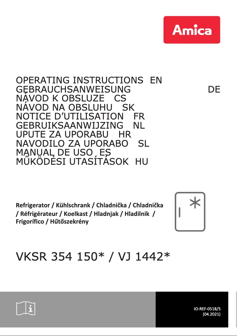 First page image of the manual for VKSR 354 150 B