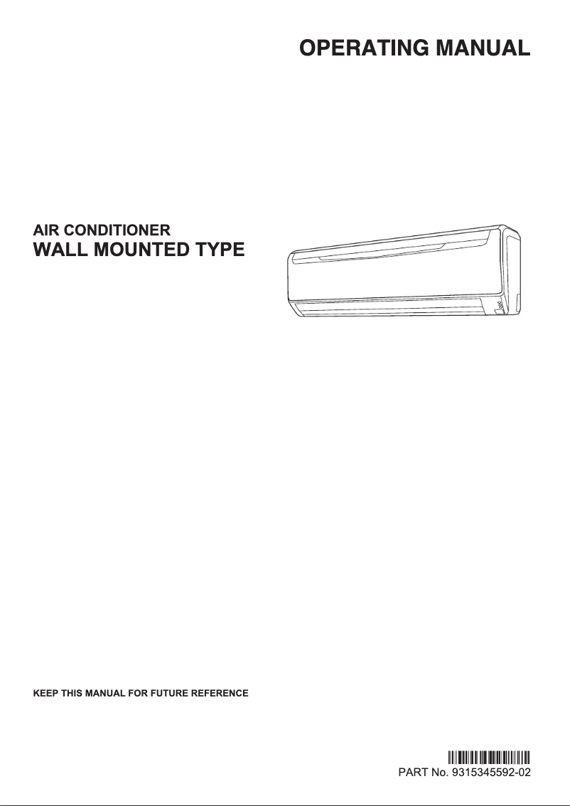 Image de la première page du manuel de l'appareil ASGG18LFCD-B