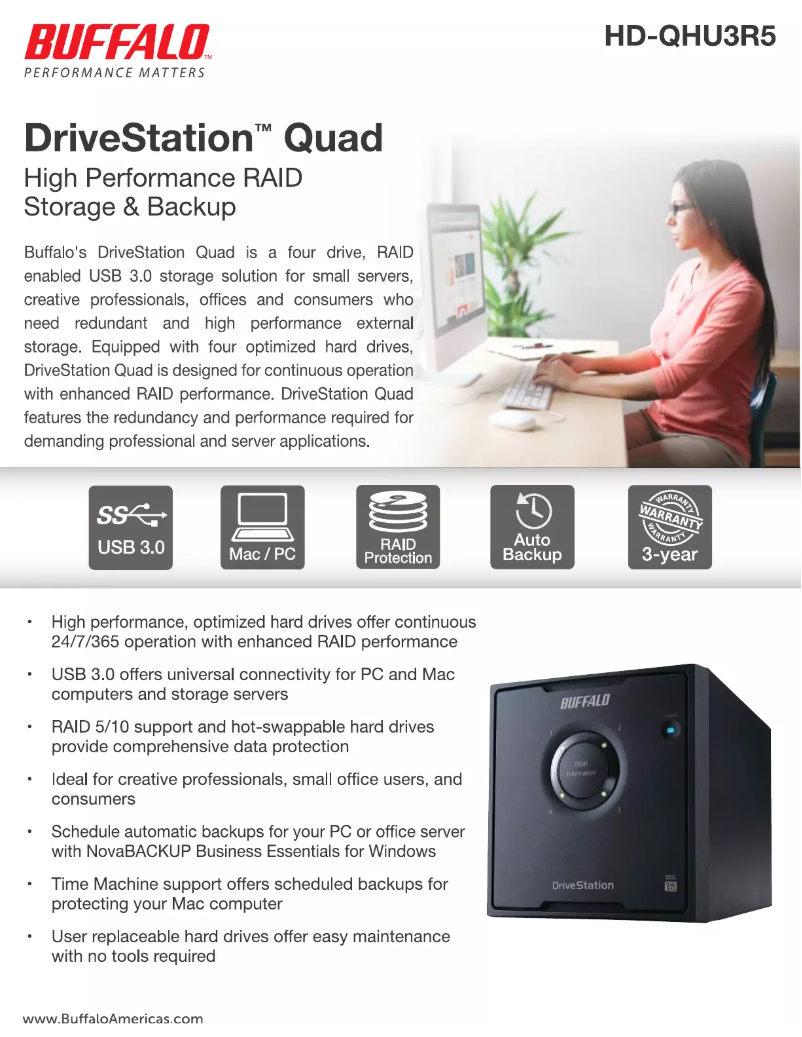 First page image of the manual for DriveStation Quad