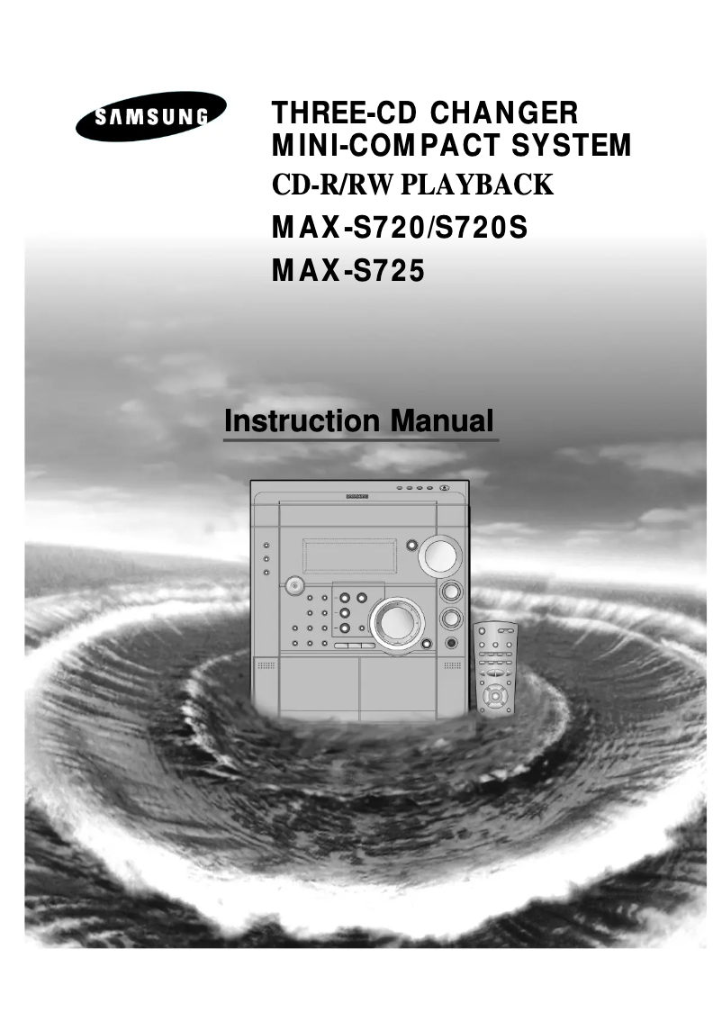 First page image of the manual for MAX-S720