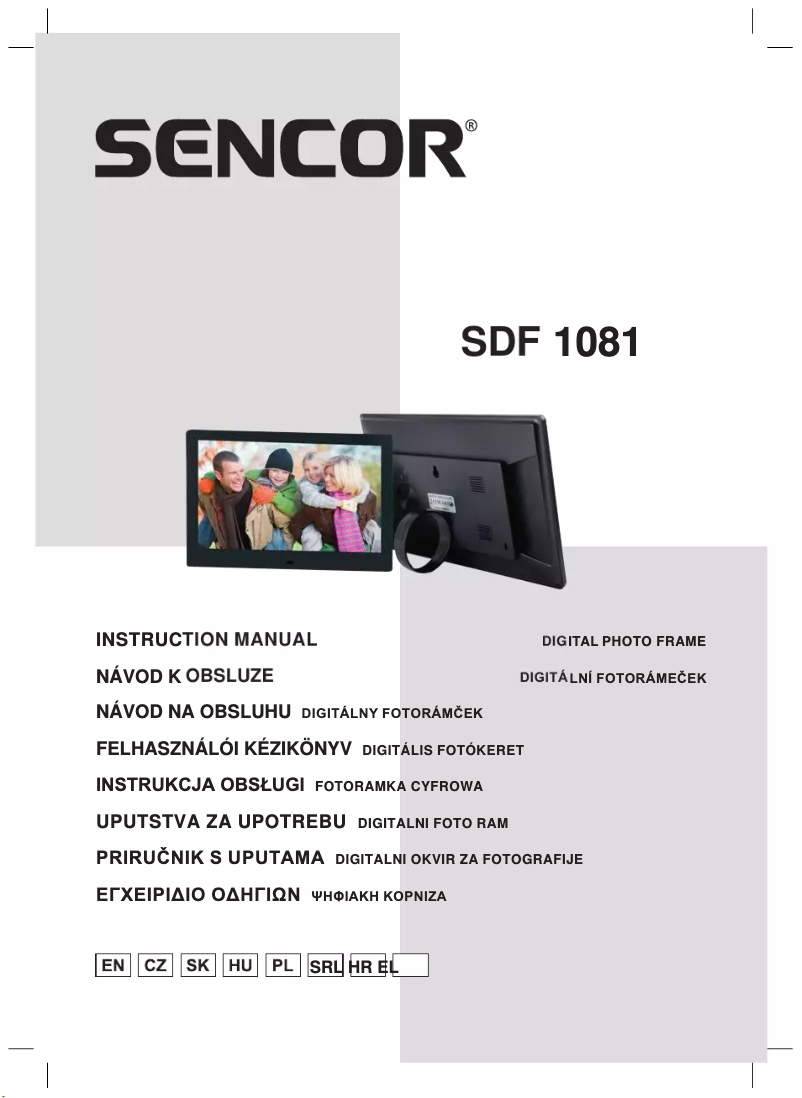 Page 1 of the manual User Manual Sencor SDF 1081