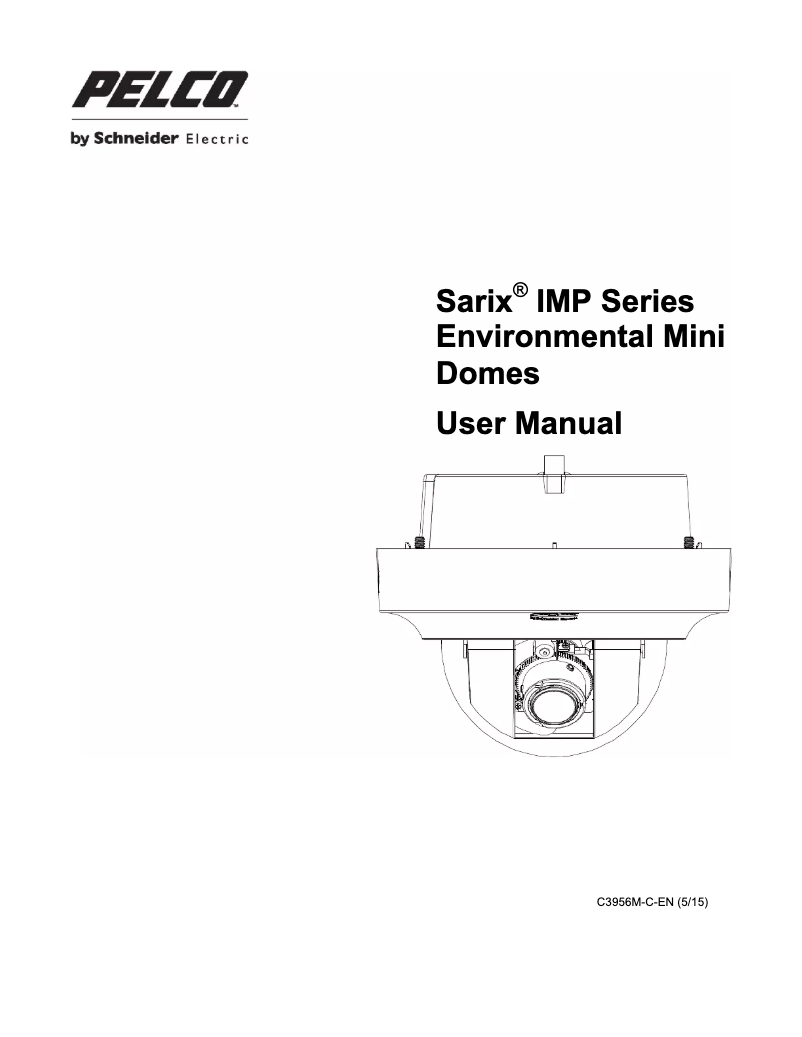 Page 1 of the manual User Manual Pelco Sarix Professional IMP519-1ES