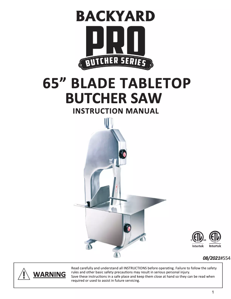 Page 1 of the manual User Manual Backyard Pro HLS-1650A