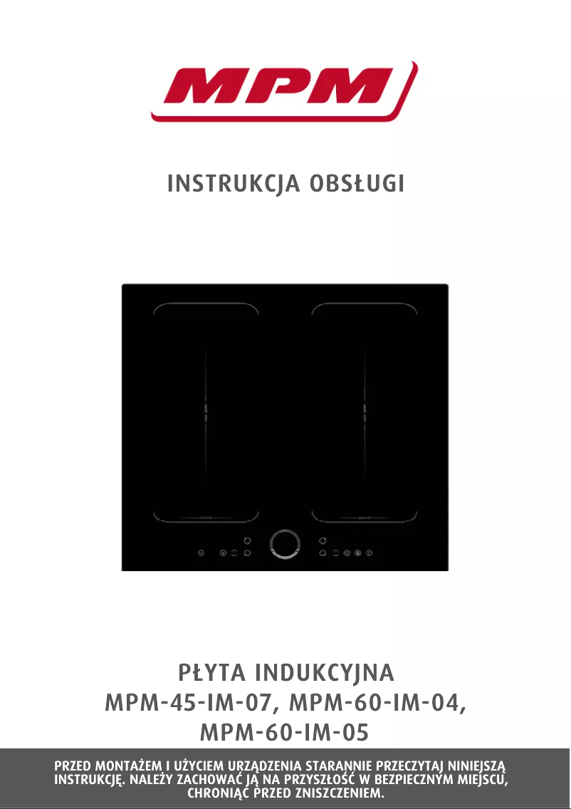 First page image of the manual for MPM-45-IM-07