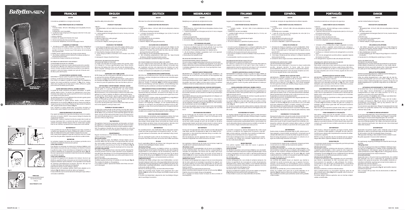 First page image of the manual for For Men E849PE