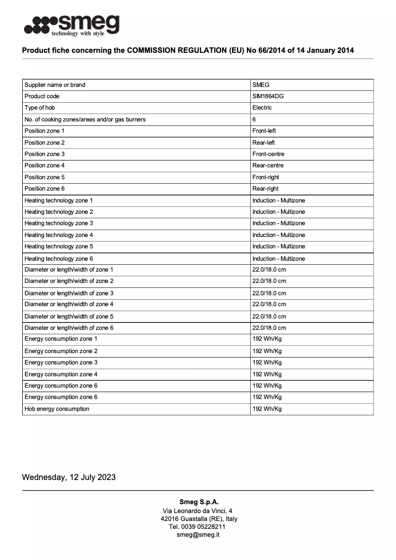 First page image of the manual for SIM1864DG