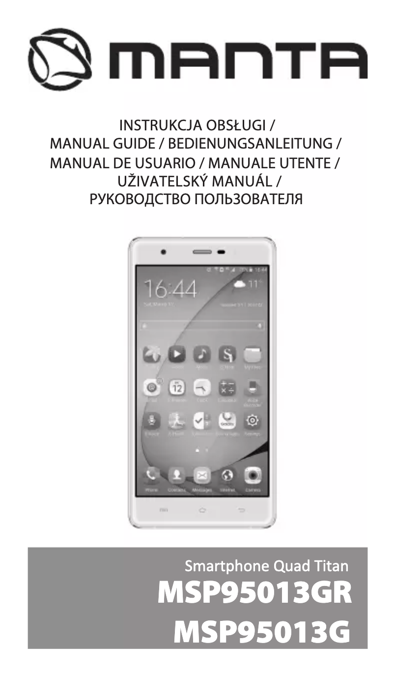 Page 1 of the manual User Manual Manta MEZO 1 MSP95013GR