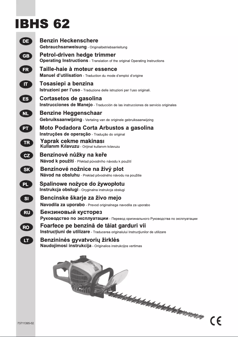 First page image of the manual for IBHS 62