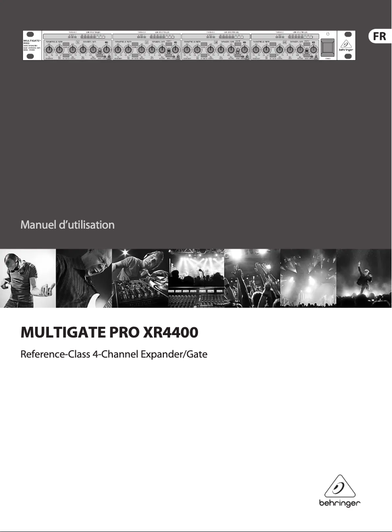Page 1 of the manual User Manual Behringer Multigate Pro XR4400