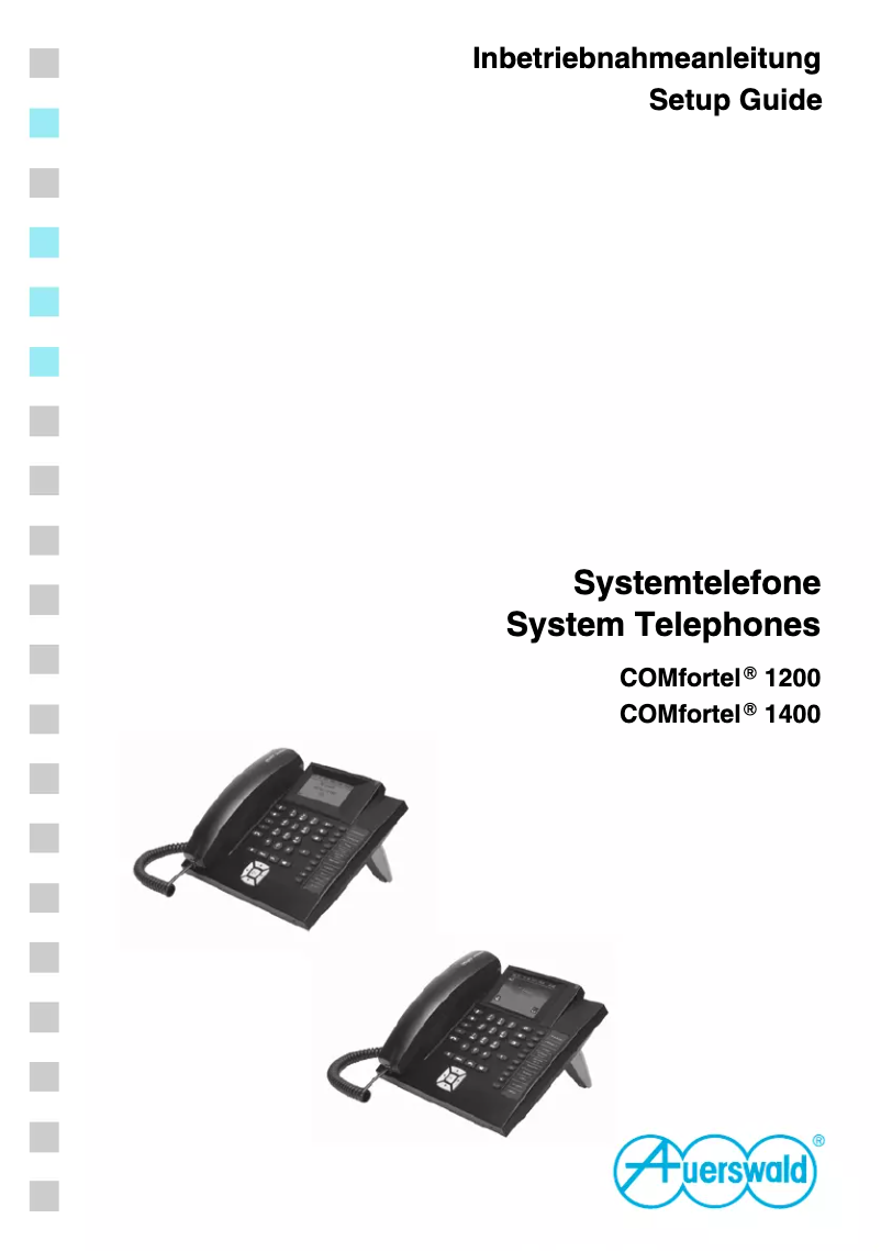 First page image of the manual for COMfortel 1400