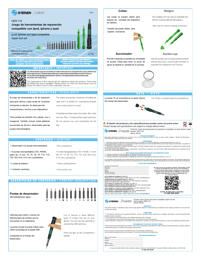 Image de la première page du manuel de l'appareil HER-118