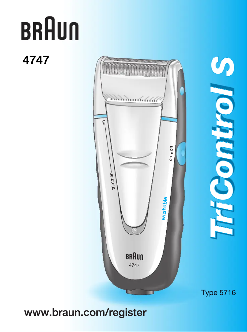 First page image of the manual for TriControl S 4747
