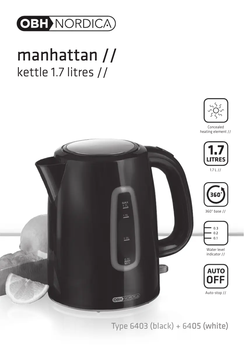 First page image of the manual for Manhattan 6403