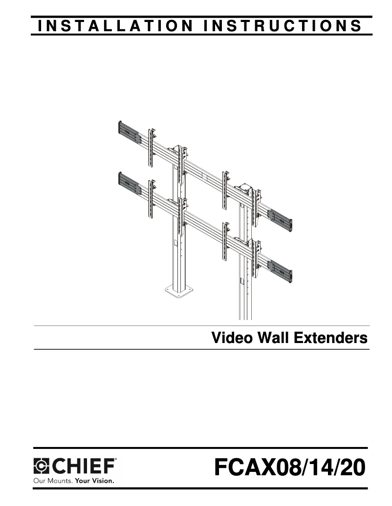 Page 1 of the manual User Manual Chief FCAX20