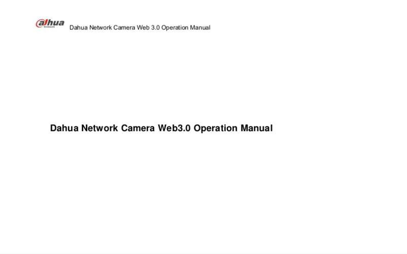 Page 1 of the manual User Manual Dahua Technology Lite IPC-HFW1120S