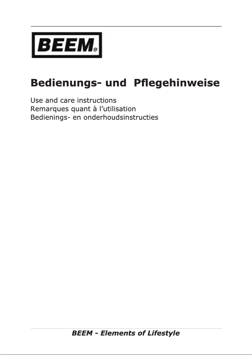 Image de la première page du manuel de l'appareil Hobel-Fixx