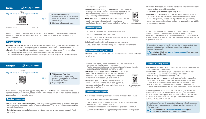 First page image of the manual for Tapo P400M