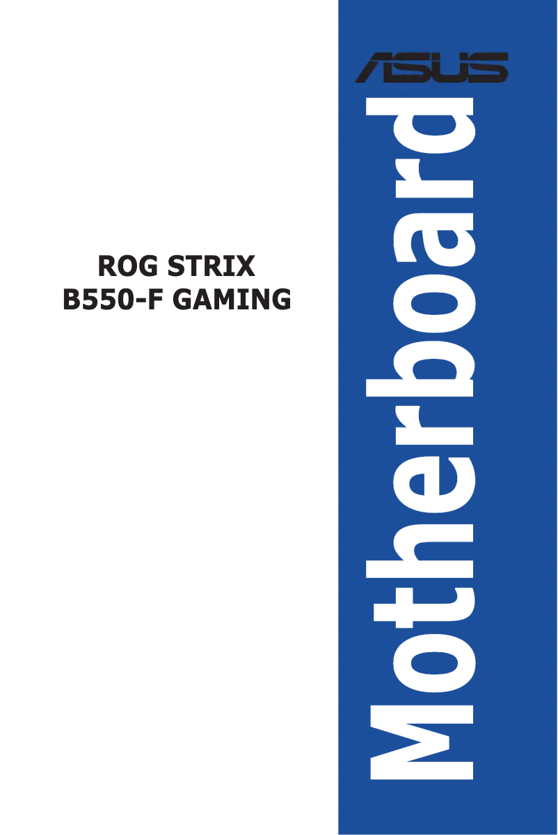 First page image of the manual for ROG Strix B550-F