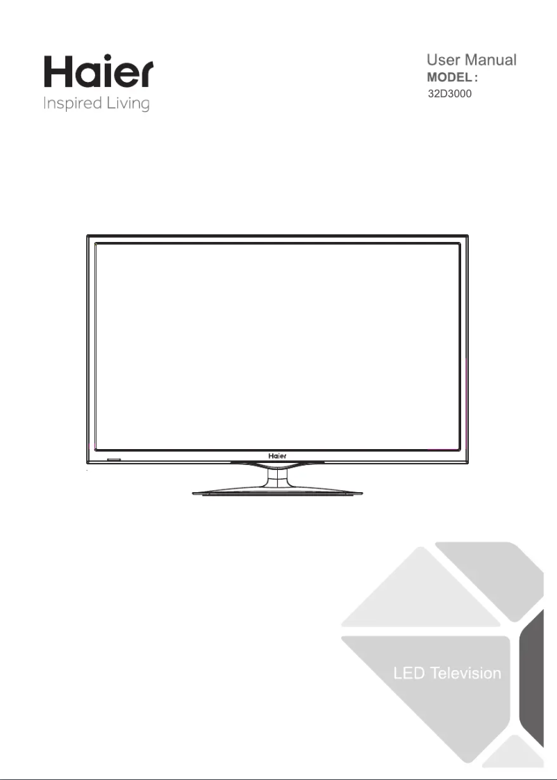 Page 1 of the manual User Manual Haier 32D3000