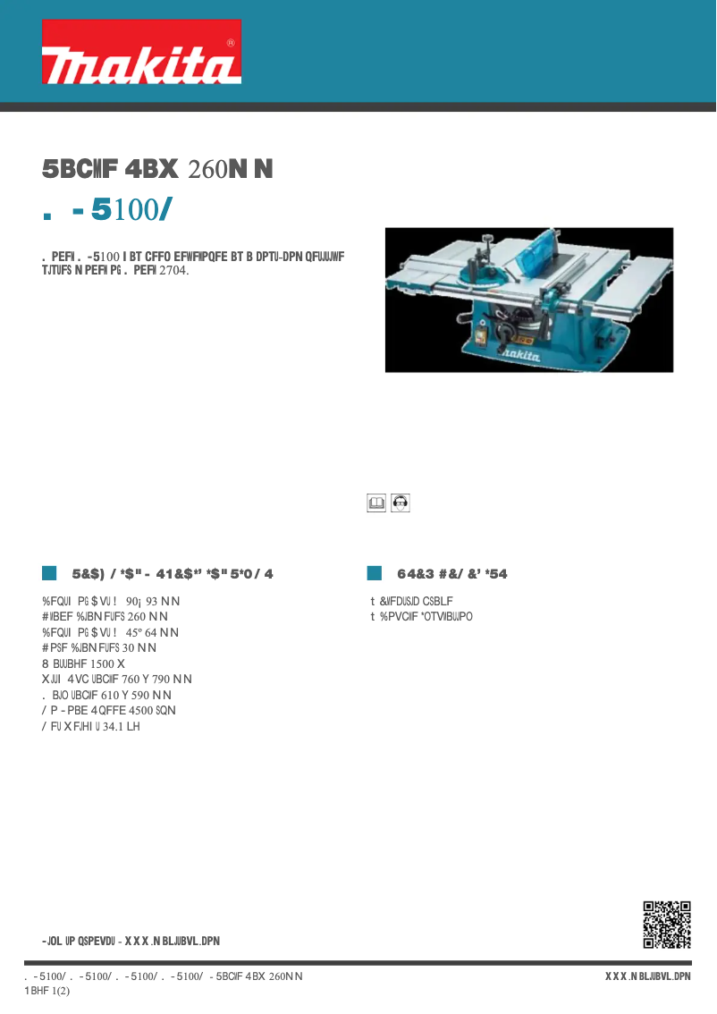 First page image of the manual for MLT100N