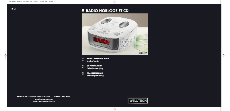 First page image of the manual for KH2297