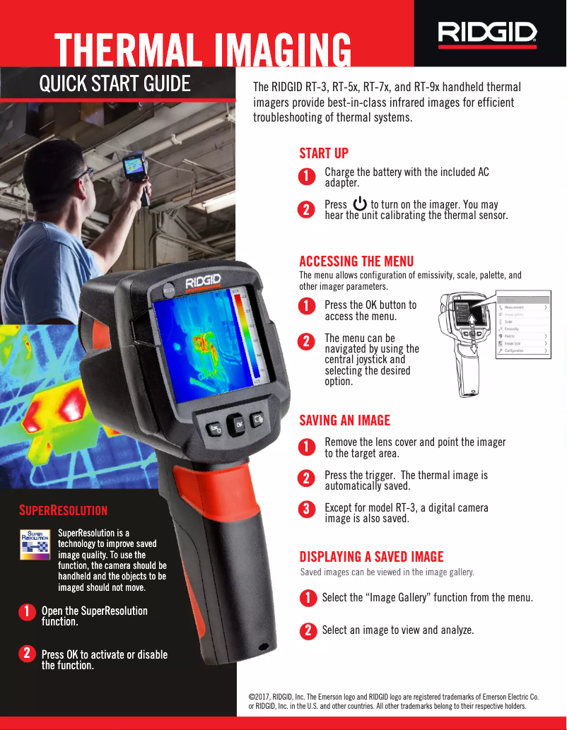 Page 1 of the manual Instructions / Assembly Ridgid RT-3