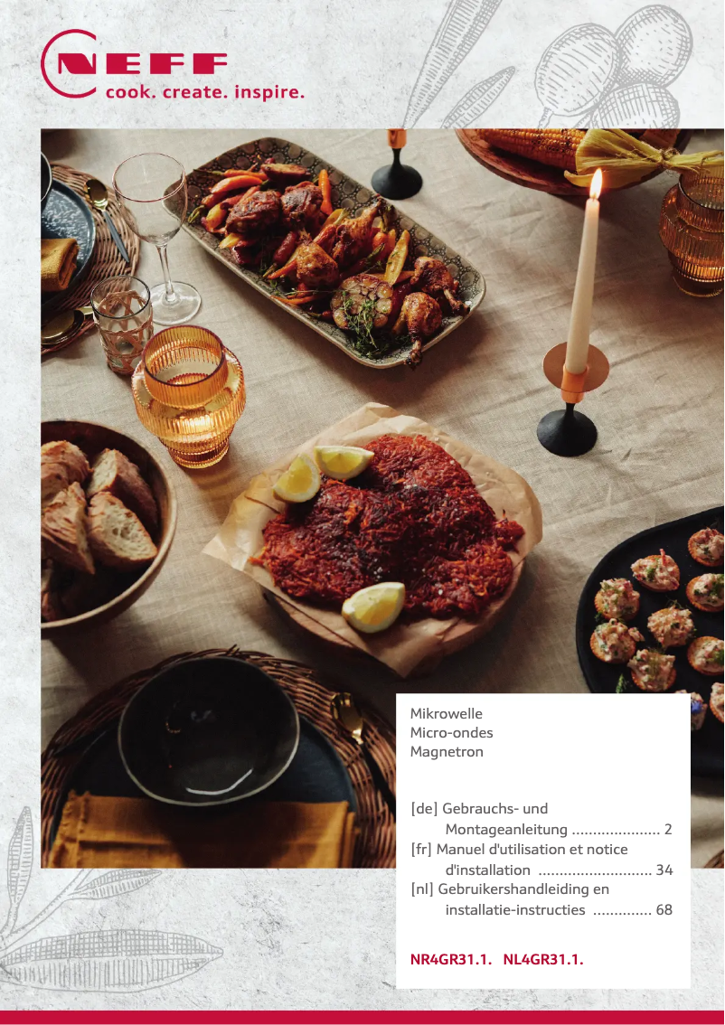 Page 1 of the manual User Manual Neff NL4GR31N1