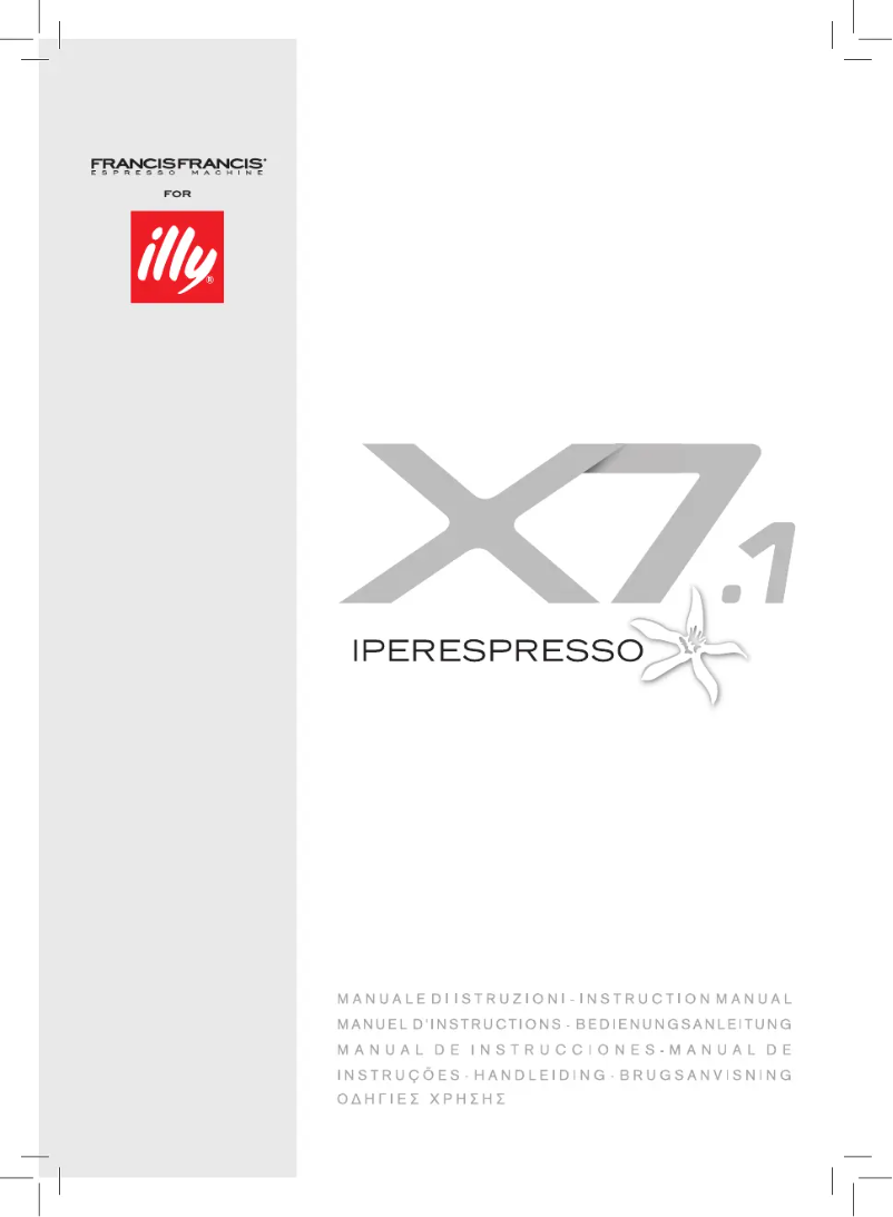 First page image of the manual for X7.1 Iperespresso