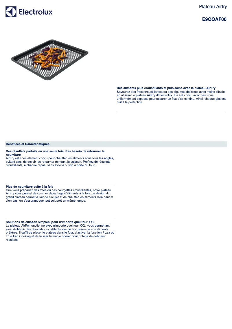 First page image of the manual for E9OOAF00